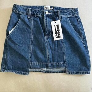NWT Princes Polly Denim Mini Skirt Size 4‎